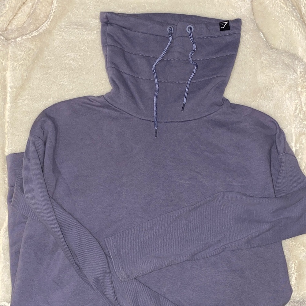 GYMSHARK Sweatshirt - cowl neck - size XS